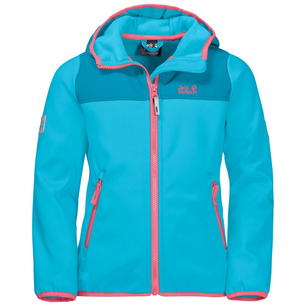 Jack Wolfskin FOURWINDS softshell μπουφαν παιδικά τυρκουάζ/μπλε | GR6203691